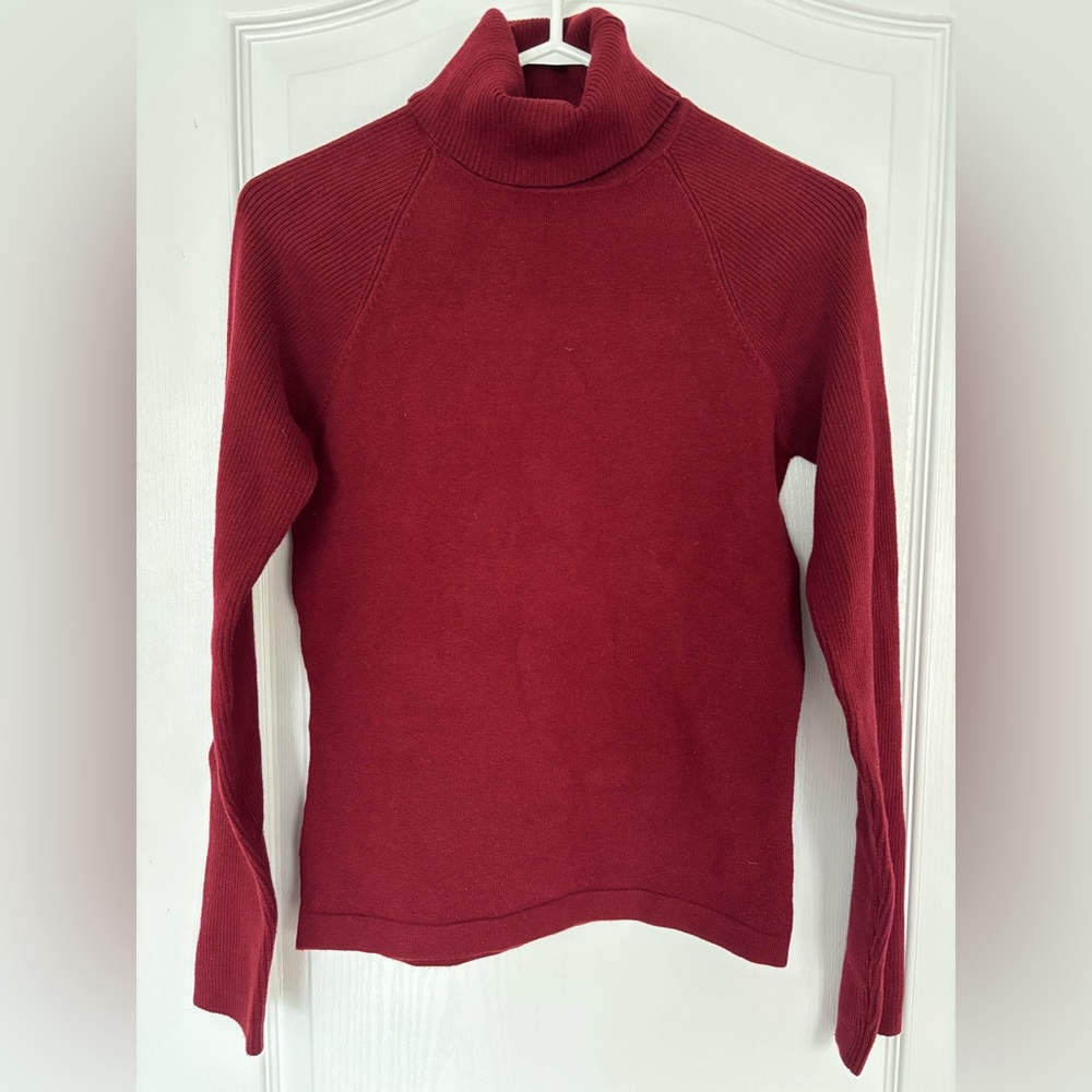 Smart Set Burgundy Knit Top Size L